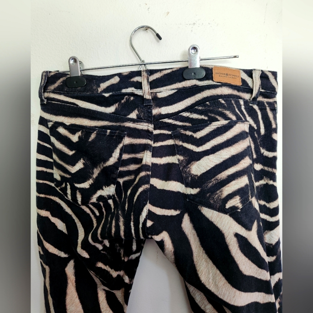 Animal print zebra jeans all over rock and roll - Picture 5 of 12